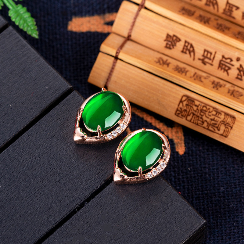 Orecchini fiore di giada natur - Gold Plated Jewelry recensione e prezzo